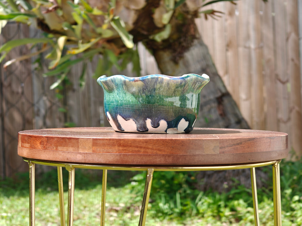 Wavy Perriwinkle Pot - 5" Pot