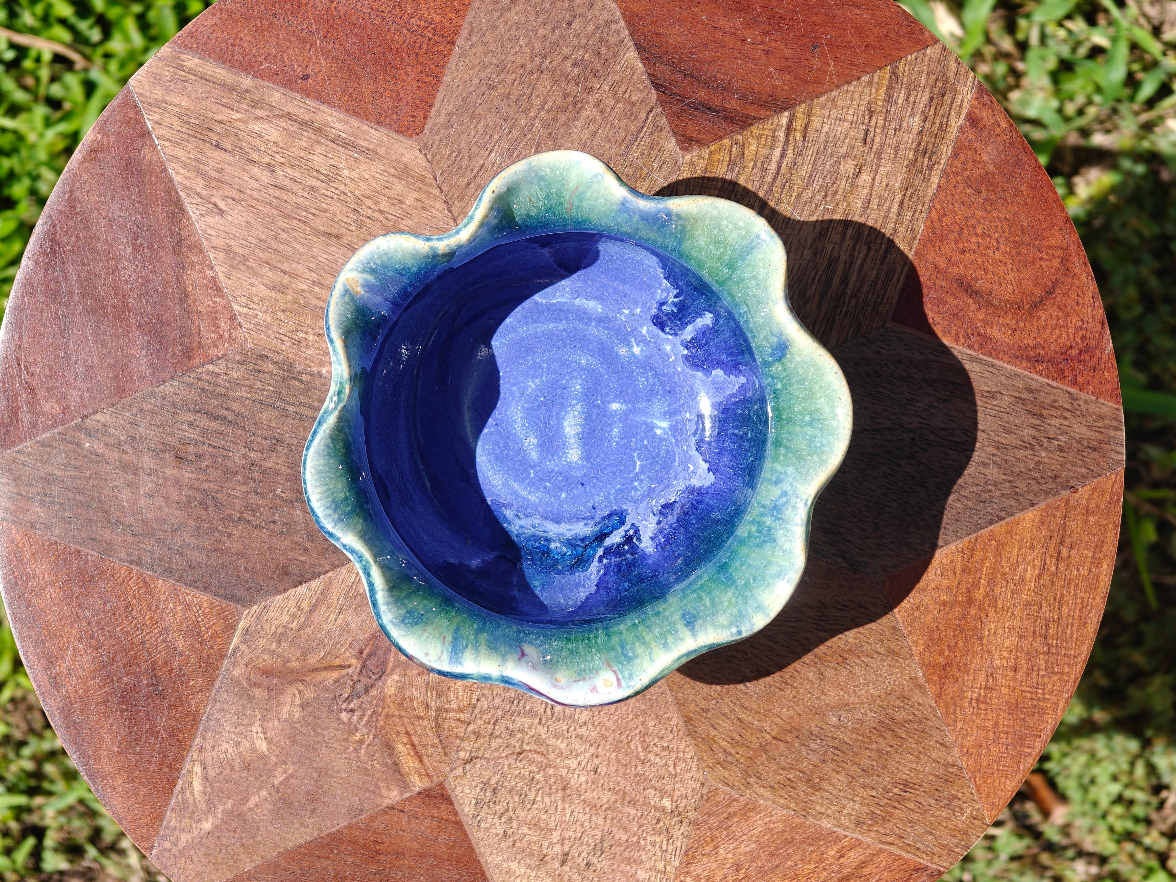 Wavy Perriwinkle Pot - 5" Pot