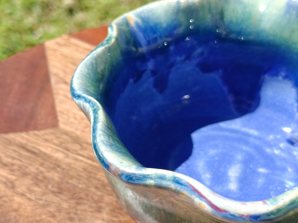 Wavy Perriwinkle Pot - 5" Pot