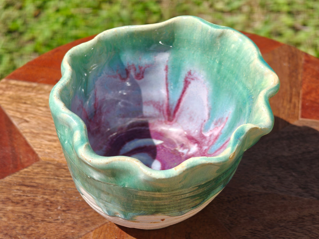 Wavy Rim Pot - 4" Pot
