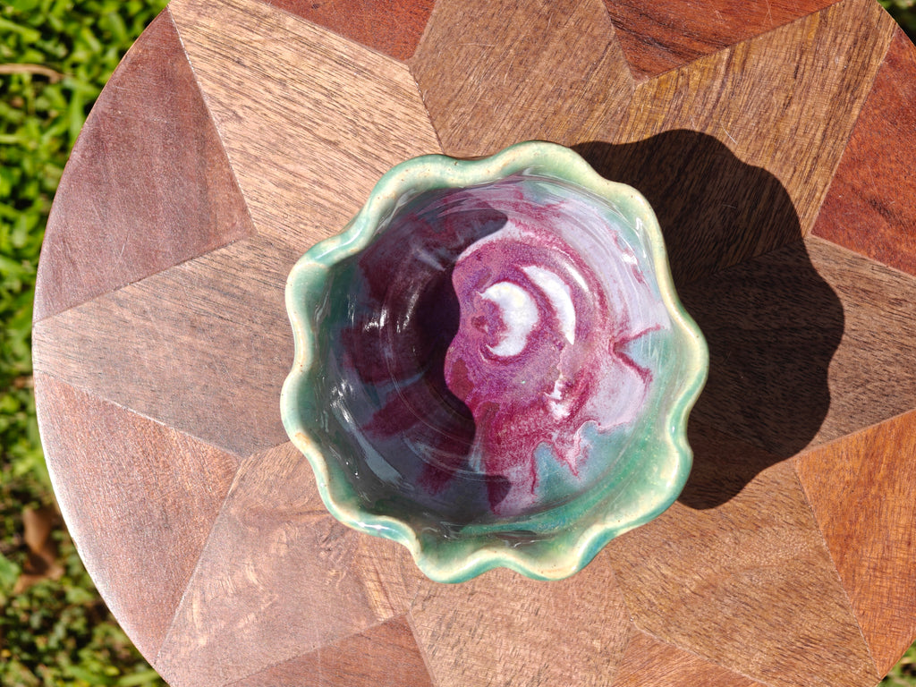 Wavy Rim Pot - 4" Pot